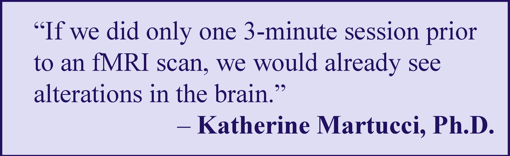 A quote from Katherine Martucci, PH.D., regarding her fibromyalgia TMS trial protocol.