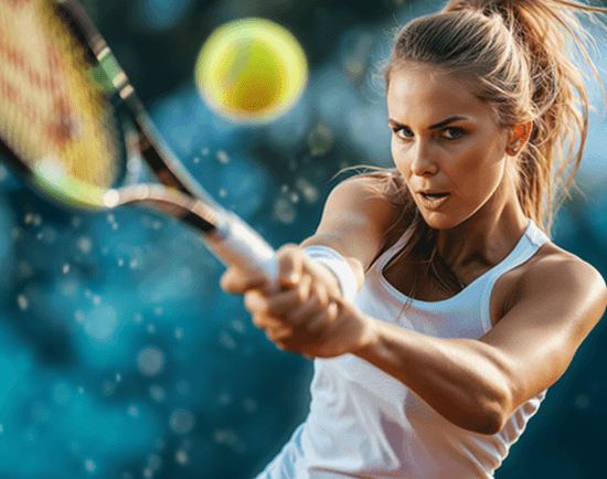 Photo showing that the ball is in your court when it comes to OTC treatments for fibromyalgia.